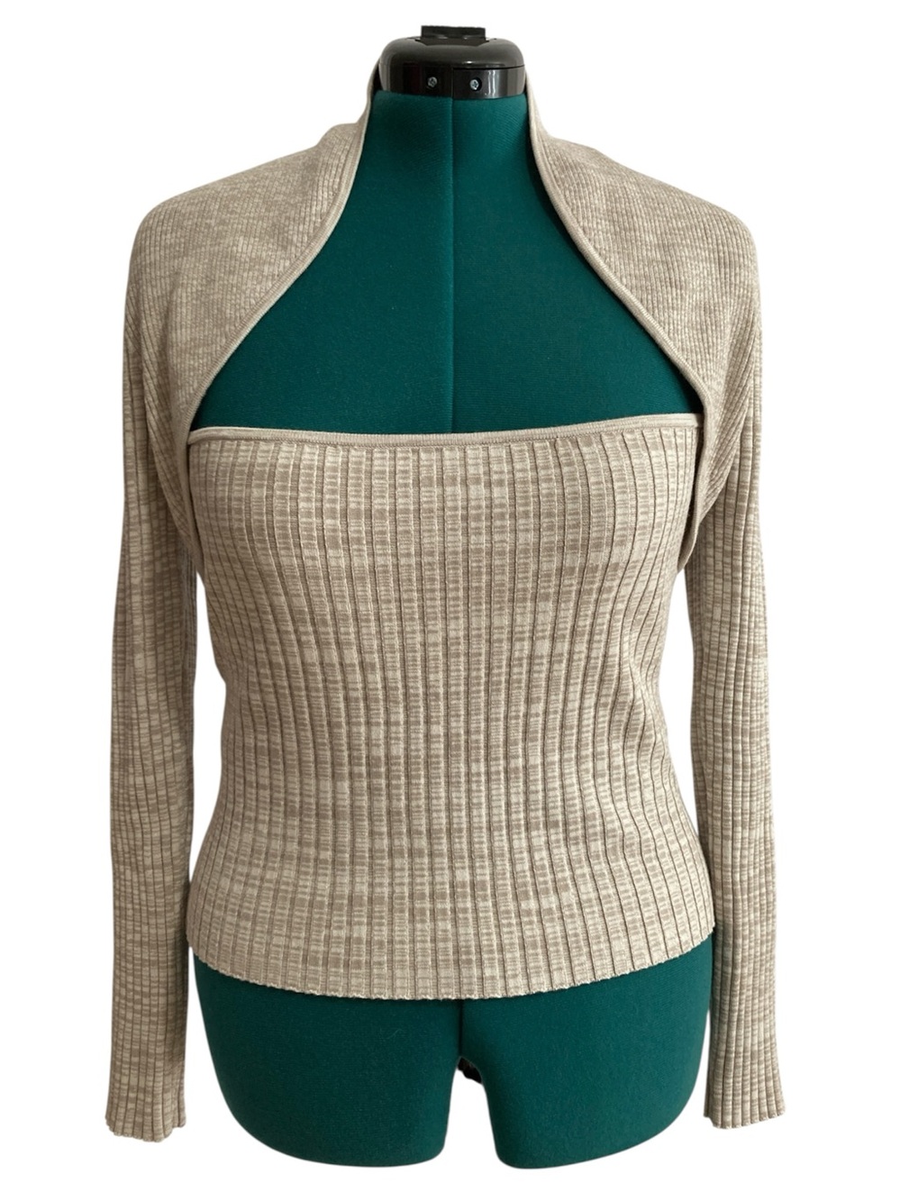 NWT Intermix Raelyn Ribbed Space Dye Sweater